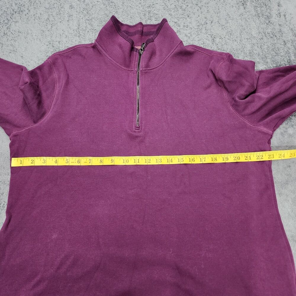 Robert Graham Men’s Quarter Zip Purple Pullover Sweater Size XL - Picture 9 of 11